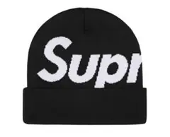 新品未使用☆supremeビッグロゴ☆ビーニー