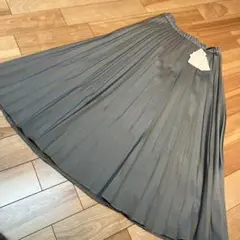 ワールド　イージーケアプリーツロングスカートＬサイズ単品S3519
