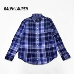 【Ralph Lauren】ボタンダウンシャツ 150 キッズ リバーシブル 青