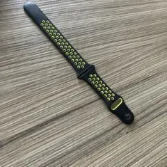 Apple Watch NIKEべルト　黒×イエローグリーン