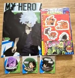 ヒロアカ 漫画 缶バッジ クリアファイルセット