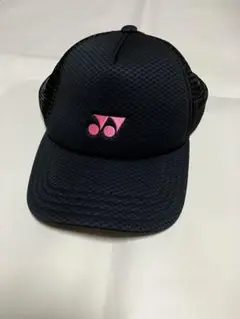 ヨネックス メッシュキャップ 黒 ピンクロゴ