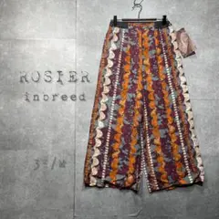 新品*ROSIER inbreedロジエインブリード　幾何学模様タイダイ柄パンツ