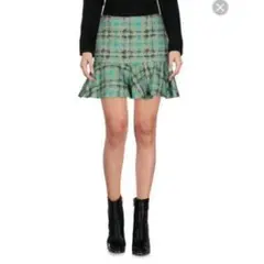 RED VALENTINO 光沢ミニスカート