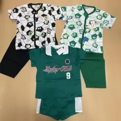 新品タグ付き　日本製　ベビー服90 95 100 セットアップ　サッカー