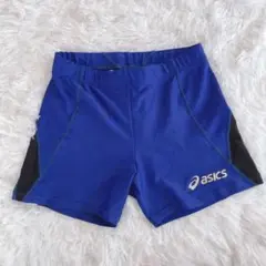 美品⭐︎陸上 スパッツ アシックス M 青 レディース ユニフォーム 非売品