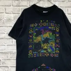 USA製90sヴィンテージTシャツ！シングルステッチ　ブラック半袖古着　L 22