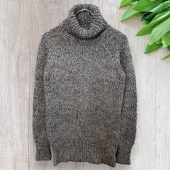 ZARA ザラ ニット セーター M タートルネック 長袖 グレー