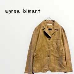 【agrea blmant 】ブラウン 長袖シャツ　レディース　スエード風