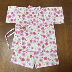花柄コットン甚平 90サイズ