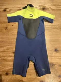 Billabong kidsスプリングウェットスーツ ネイビー/イエロー