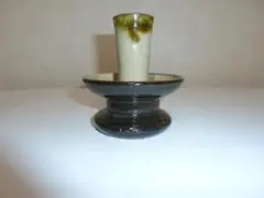 沖縄陶器　壺屋焼　ロウソク立て