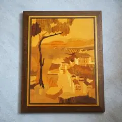 イタリア製 寄木細工 絵画 アート 壁掛け インテリア