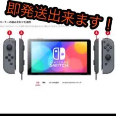 Nintendo Switch 有機ELモデル カスタマイズ グレー×ブラック