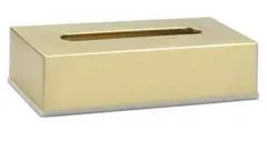 Fentier ゴールド ステンレス ティッシュボックス