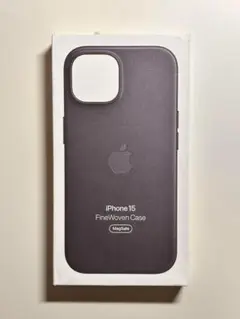 【新品】純正 iPhone 15 ファインウーブンケース・ブラック①