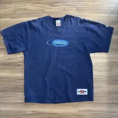 usa製 企業tシャツ Wilson ネイビー ウィルソンnavy