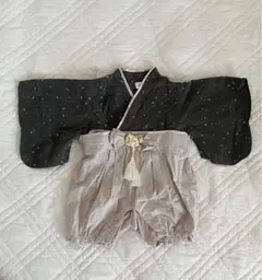 《即完品》ベビー袴 ロンパース 80サイズ cottoli コトリ　七夕 節句