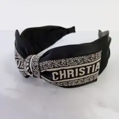 Dior　リボン　結び　カチューシャ　ノベルティ　非売品　黒