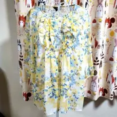 C.P.A. シースルー花柄ブラウスカットソー　サイズL美品