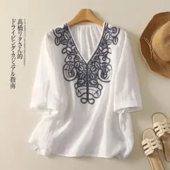 早い者勝ち☆絶対欲しい 綺麗め ブラウス 全4色 薄手 着痩せ 刺繍 Tシャツ