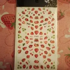いちごネイルシール F563