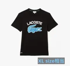 【訳あり出品】LACOSTE/ラコステTシャツ　US L ブラック
