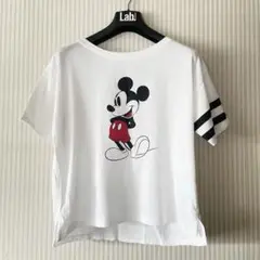 【UNIQLO ユニクロ】ミッキーマウス Tシャツ 美品 UT ディズニー 白T
