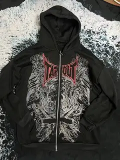 tapout パーカー Tapout ジップアップパーカー 黒 - メルカリ