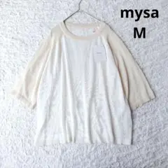 新品【mysa】配色シアープルオーバー　ラグランニット　田中里奈　しまむら　М