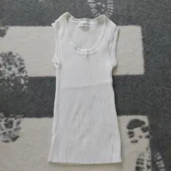 essentiel HIROKO BIS ホワイト タンクトップ