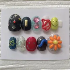 個性派ショートネイルチップ(原品)