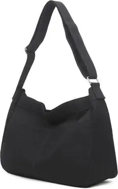 KMRHM キャンバス トートバッグ ショルダーバッグ ブラック