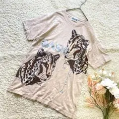 BASIC by KRIZIA 虎のプリントTシャツ　ビック柄　綿100% S