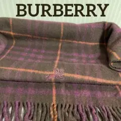 BURBERRY バーバリー ひざ掛け ストール ホース刺繍ロゴ