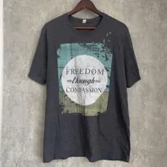 FREEDOM メッセージTシャツ XL チャリティ系