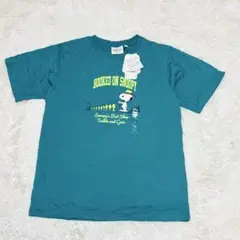 新品タグ付き　スヌーピ半袖Tシャツ　魚釣りスヌーピイラスト　Lサイズ　ピーナッツ