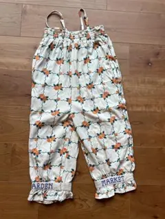 マーキーズ　花柄ストラップオーバーオール 110