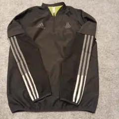 adidas ハーフジップ ピステ S 黒