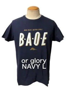 or glory オアグローリー Tシャツ L ネイビー xpv