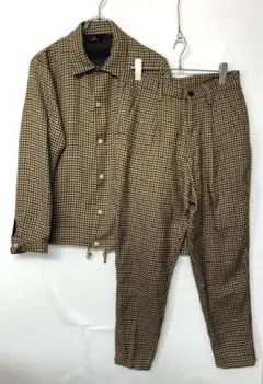 MONO-MART トラッド グランパコア 古着 千鳥格子柄 セットアップ