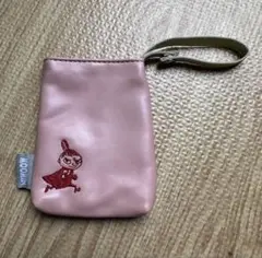 ムーミン刺繍ポーチ ピンク