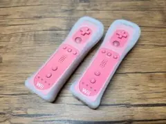 Wiiリモコン 2個セット　Wiiコントローラー　任天堂【ピンク】②