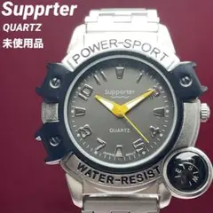未使用 Supporter 方位磁針 日本製ムーブメント 純正SSブレス 腕時計