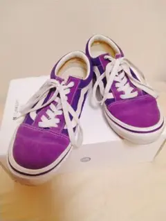 VANS 軽量オールドスクール パープル スニーカー