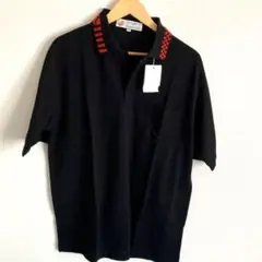 〔新品、未使用品〕ジャンボ、尾崎のブラックポロシャツ 　LL タグ付き