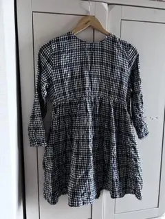 ZARA ザーラ　チュニック　チェック　黒白