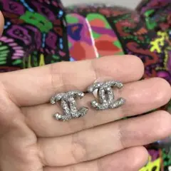 CHANEL ヴィンテージ チャーム ピアス ココマーク