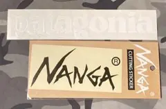【車やアウトドアギアに♪】NANGA Patagonia カッティングステッカー