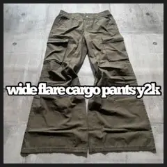y2k grunge flare cargo pants archive